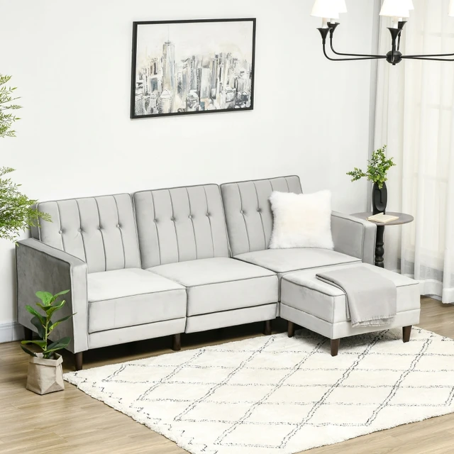 L shaped couch futon deals