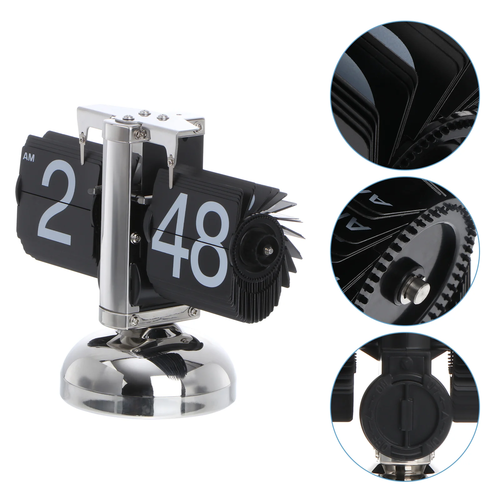 

Vintage Flip Watch Time Digital Wall Decor Mechanical Electric Retro Quartz