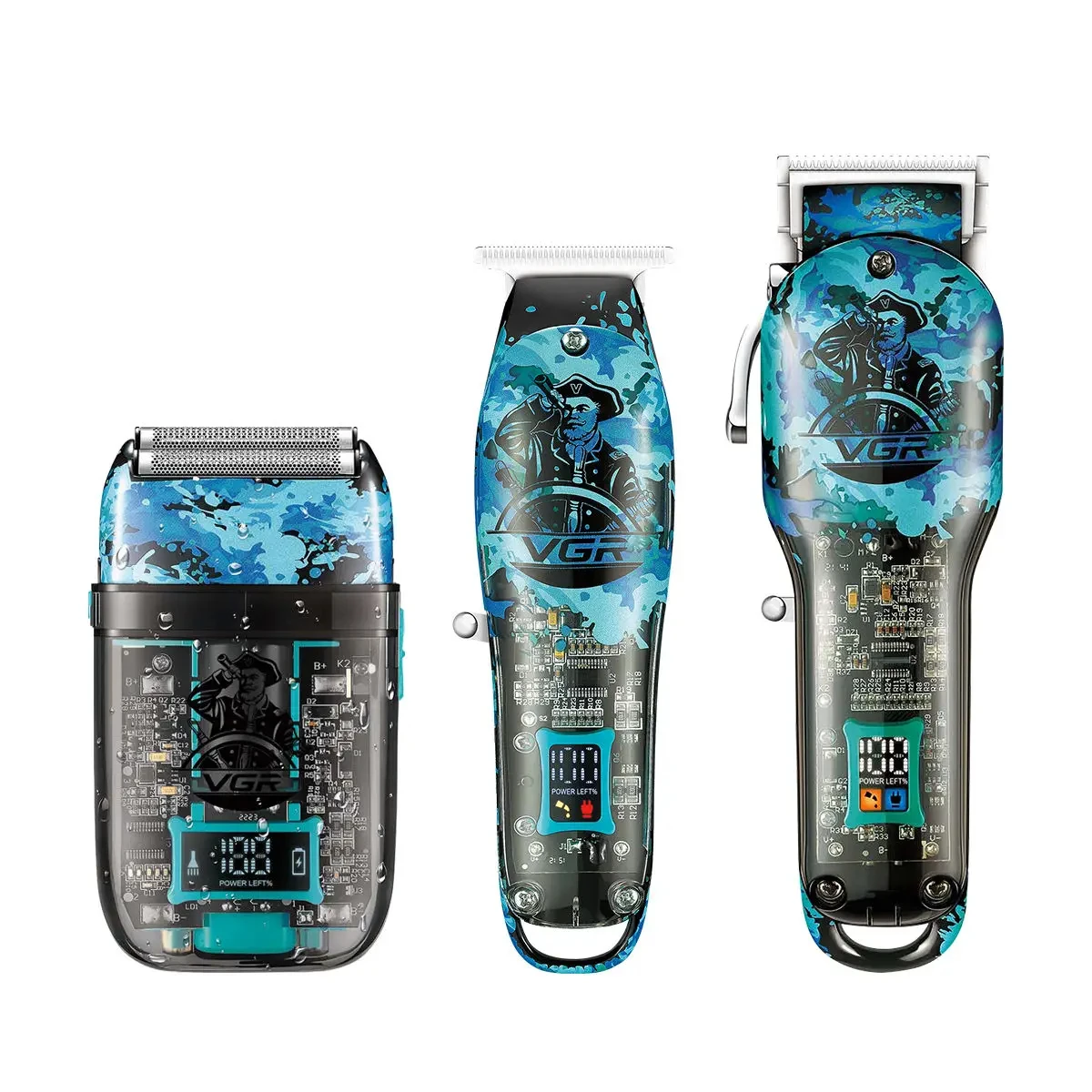 VGR V-645 3 في 1 مجموعة تشذيب الشعر على الجدران ال...