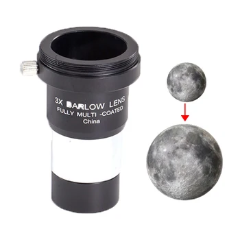 3X Barlow Lens 1.25 Telescope Eyepieces Aluminium M42 Lenses Clear Imaging Astronomy Accessories Eyepieces For Telescope