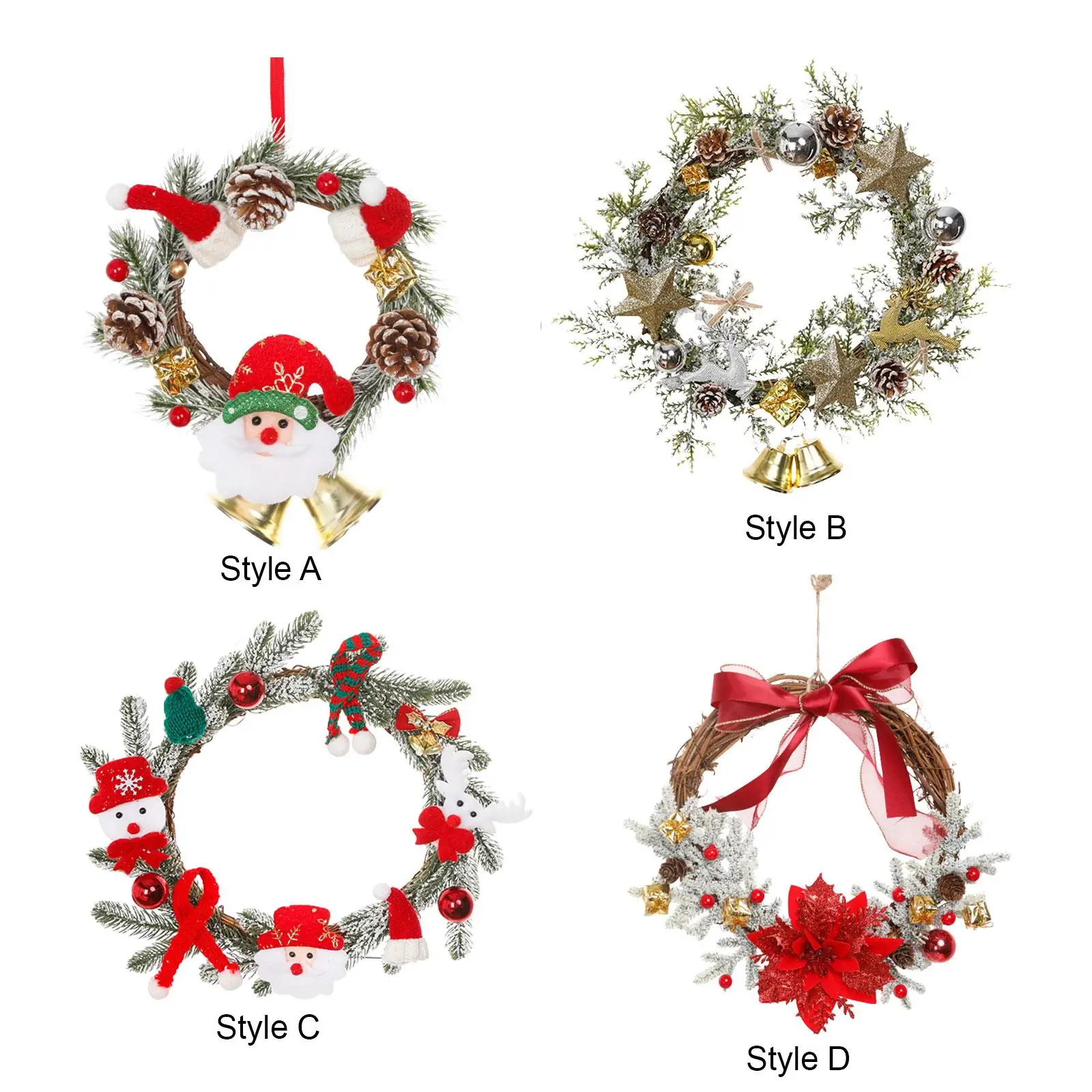 

Christmas Wreath Ornament Christmas Decoration for Farmhouse Porch Door