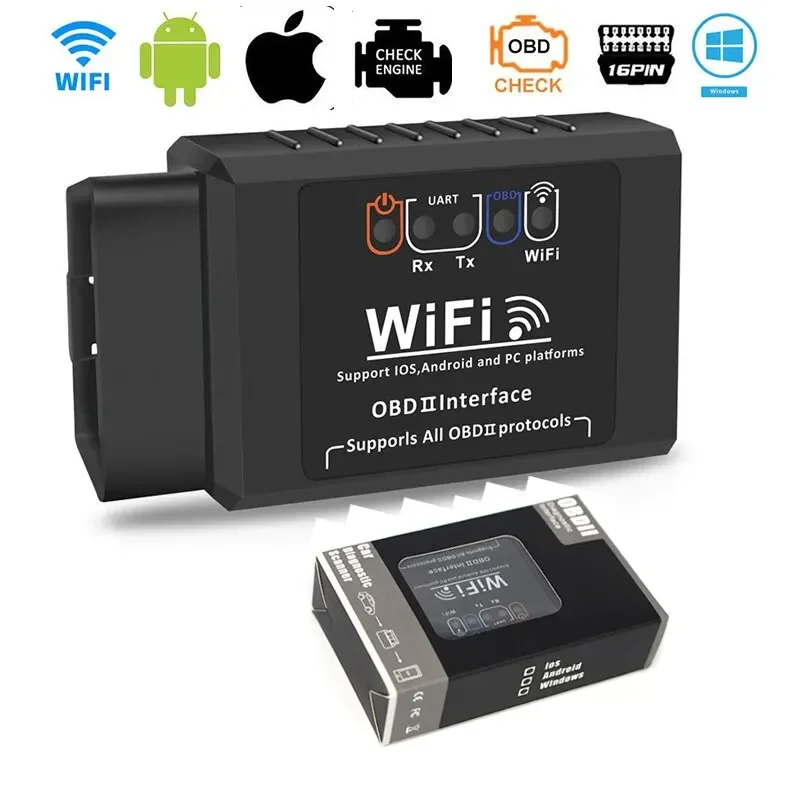 Wi-Fi ELM327 V1.5 OBD2 Сканер Для iPhone IOS/Android Автоматический Диагностический Инструмент