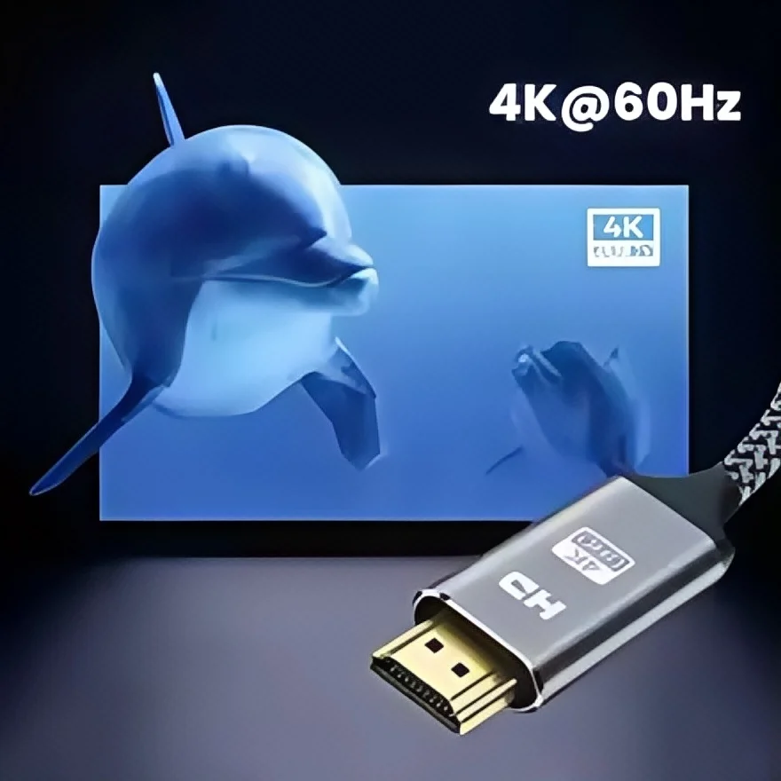 HDMI 2.0 Cable 4K HDR High Speed with Ethernet 3D/ARC/PS5/PS4/Xbox/Fire TV/Blu-ray Player Compatible