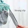 32 Clips Folding Clothes Dryer Hanger Children Adults Clothes Dryer Windproof Socks Underwear Plastic Drying Rack Clothes Hanger 4