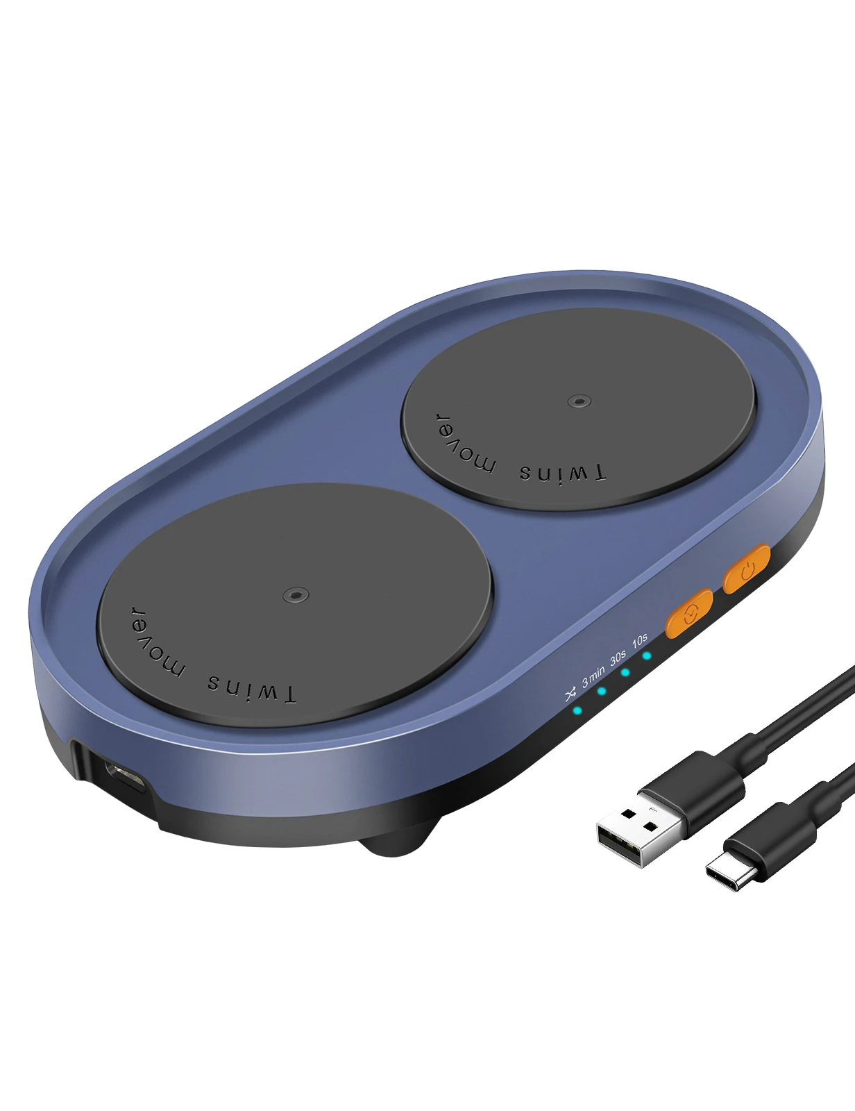 Dual Turntable Mouse Mover Intervalos Ajustáveis Interruptor on Off Indetectável e Silencioso Mouse Jiggler Simplicidade Simula