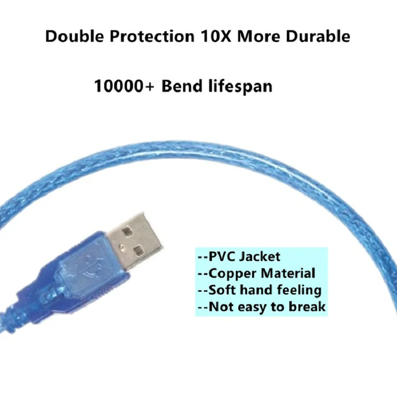USB 프린터 케이블 USB 유형 B 남성-남성 USB 2.0 케이블 Canon Epson HP ZJiang 라벨 프린터 DAC USB 프린터 0.5m 1m 1.5m