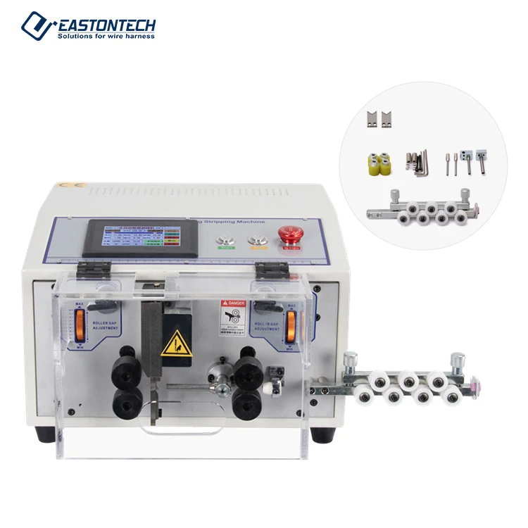 

EW-02A+ touch screen 0.1-4.5sqmm automatic cable wire cord cutting and stripping machine