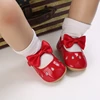 New Fashion Newborn Red Baby Shoes Non-slip Cloth Bottom Shoes For Girls Elegant And Noble Leisure Baby First Walking Shoes 6