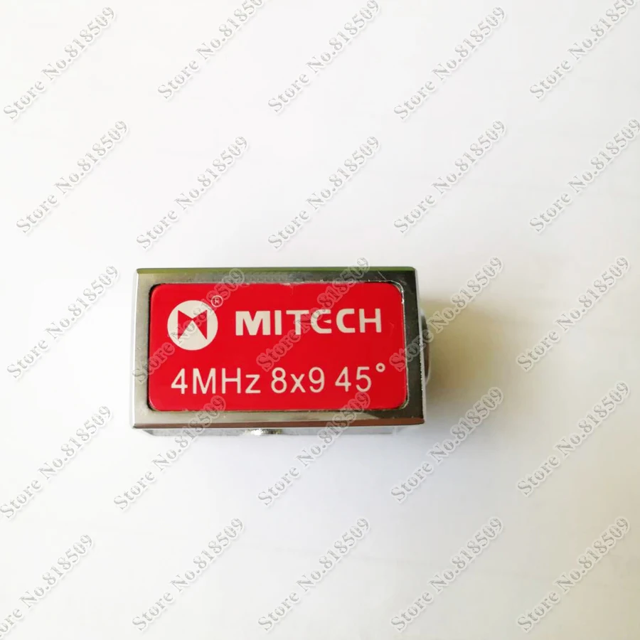 Mitech Each 2 pcs 4MHz 8x9mm 45 60 70 degree Angle Beam Probe Transducer for Ultrasonic Flaw Detector