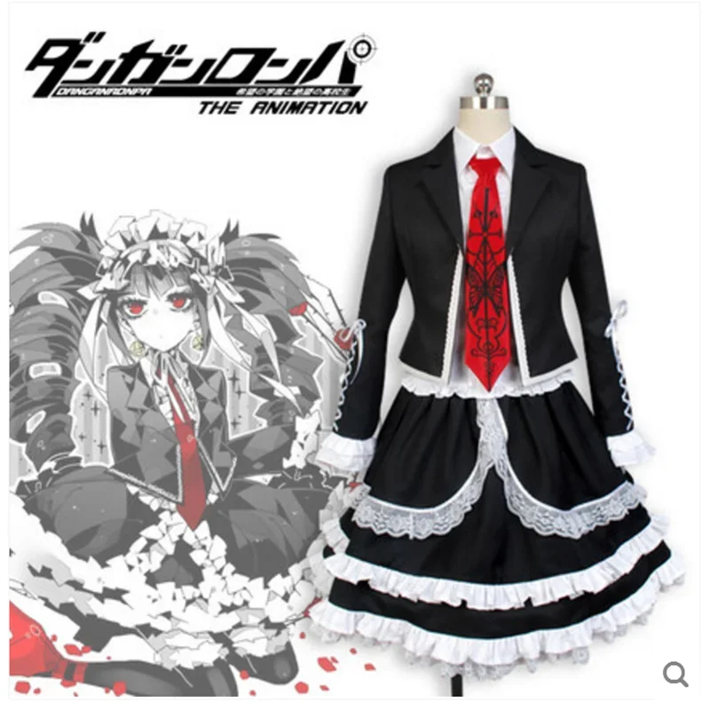 

Dangan Ronpa Danganronpa Celestia Ludenberg Cosplay Costume Dress Full Set Japanese Anime Halloween Costume For Women