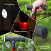 Hiking Adjustable Folding Cane With Alarm LED Light Radio And Cushionable Handle Safety Outdoor Walking Stick Emergency Tools 1
