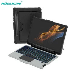 NILLKIN Magic Backlit Keyboard Case for Samsung Galaxy Tab S9 Plus with Lens Protection (Black)