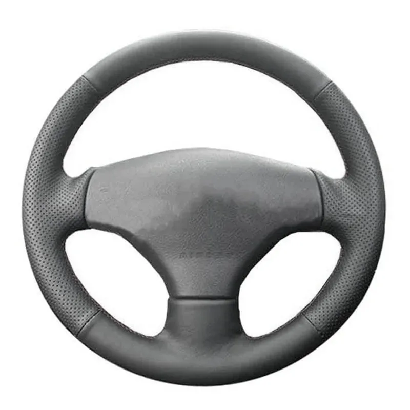 

Car Steering Wheel Cover Non-Slip Microfiber Leather Original Steering Wheel Braid For Peugeot 206 2002-2006 Car Accessories