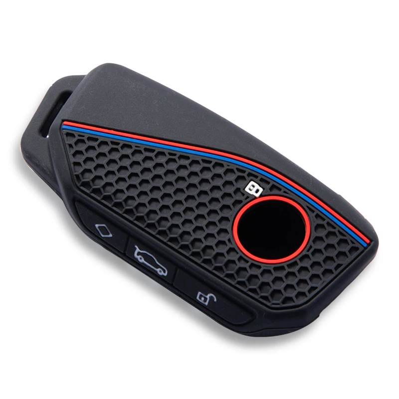 Premium Silicone Alcantara Car Remote Key Case Cover