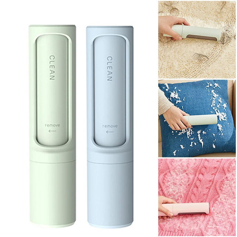 Carpet Floor Sweeper Electrostatic Carpet Floor Sweeper Brush Handheld Sofa Cleaning Roller for Bed Fluff with Trash Collector Household Cleaner