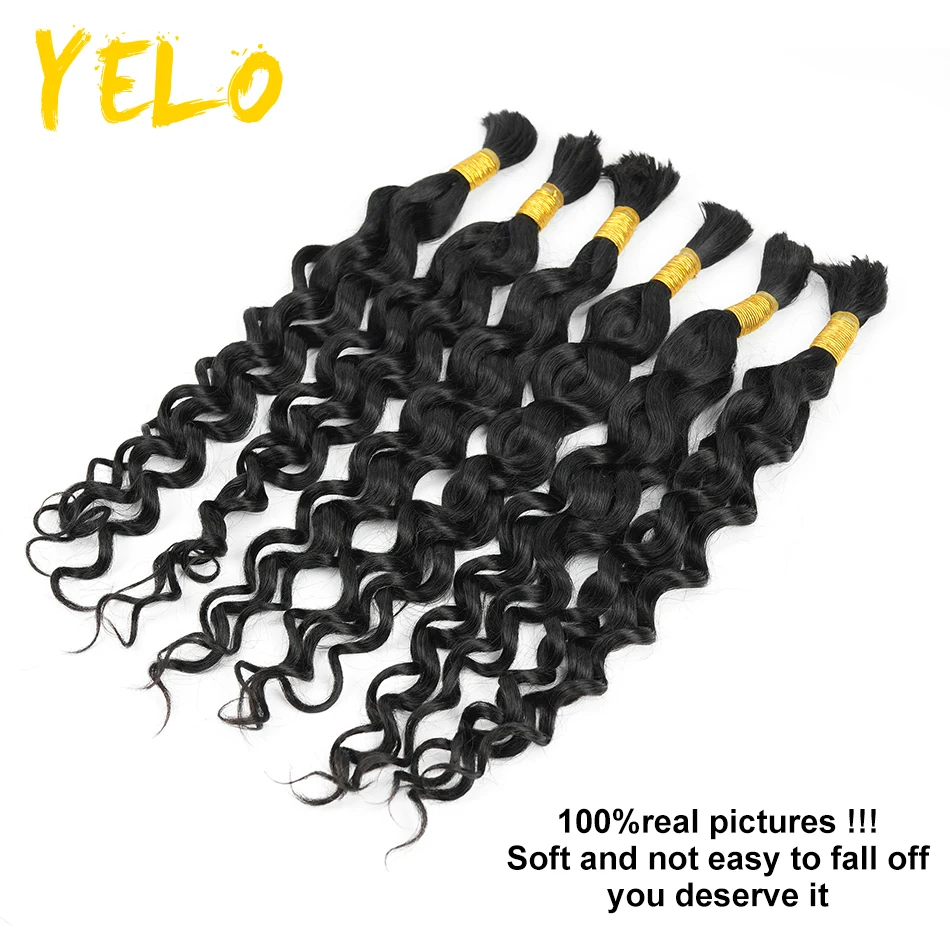 1B Human Hair Bulk For Braiding Kinky Curly 100% Unprocessed No Weft Human Hair Bulk Extensions Brazilian Remy 12-30 Length