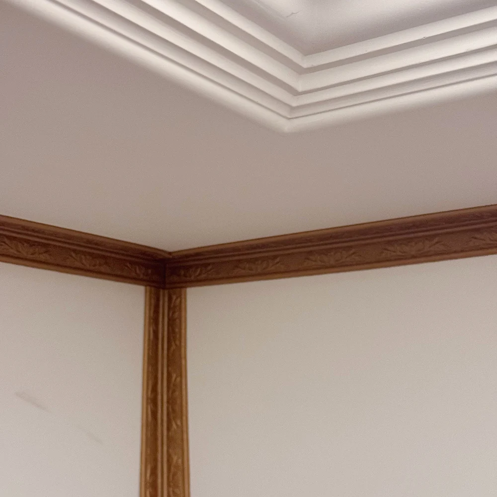 Carving Flowers Foam Molding Trim Self-Adhesive Wall Stickers Decora Ceiling Corner Lines Stickers Background Wall Frames Waistl