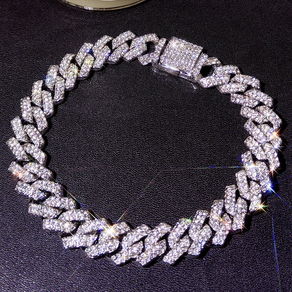 Luxury Rhinestone Cuban Chain Anklets for Women