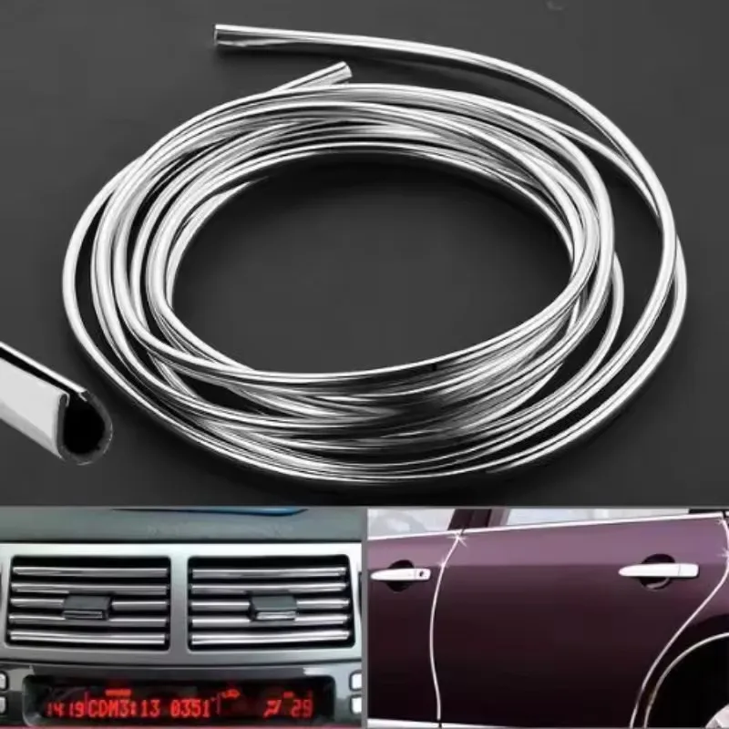 Chrome Car Door Edge Protector Trim Strip Moulding