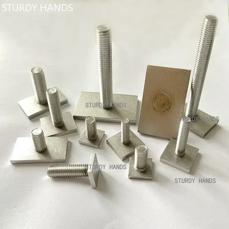 5Pcs Stainless Steel T-Slot Chute Rail Track T Shape Rectangle Hammer Head Bolt Screw M6 M8 Hardware Tools Supplies stainless steel screws stainless steel screw