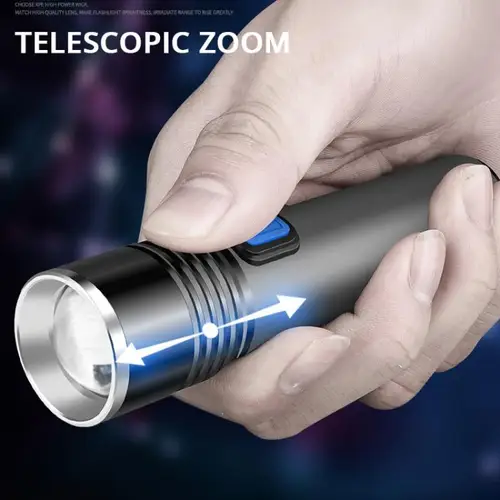 충전식 LED UV 손전등 자외선 토치 줌이 가능한 미니 395nm UV 블랙 라이트, 애완 동물 소변 얼룩 감지기 전갈 사냥 4