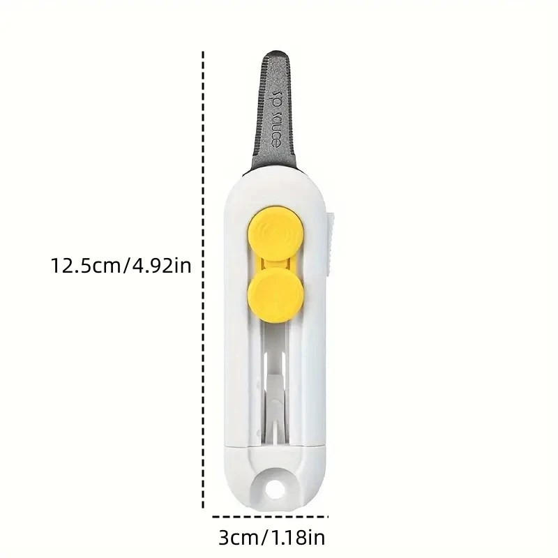 magnetic mini utility knife Portable box cutter Letter opener and paper cutter Retractable blade Durable mini box ut 1pc