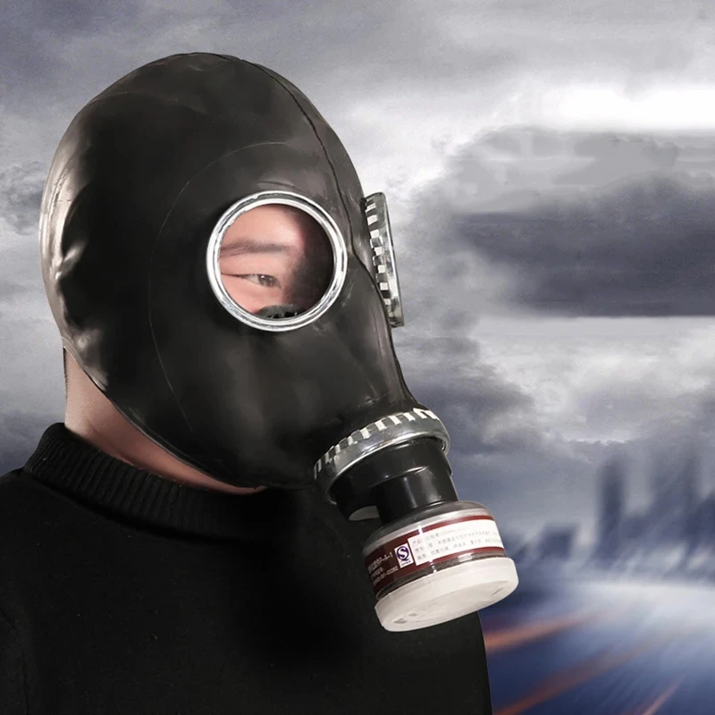 blackmeans カラステング　マスク Black Rubber Dual Filter Chemical Respirator Oxygen En136