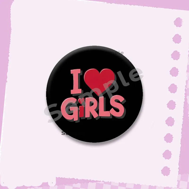 Kreative I Love My GF/BF Soft Button Pins Kunststoff Snap-in Brosche Lustige Herz Zitate Abzeichen Kleidung Tasche Dekor Zubehör Schmuck – Detail 3