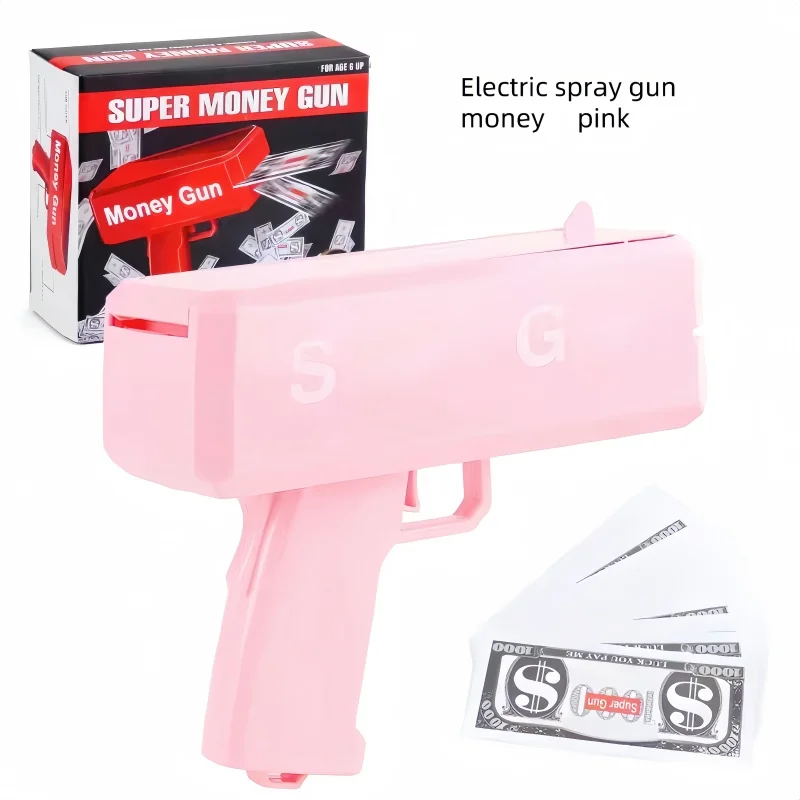 Cute banknote gun, children's toy fun and stress relieving banknote gun biubiubiu
