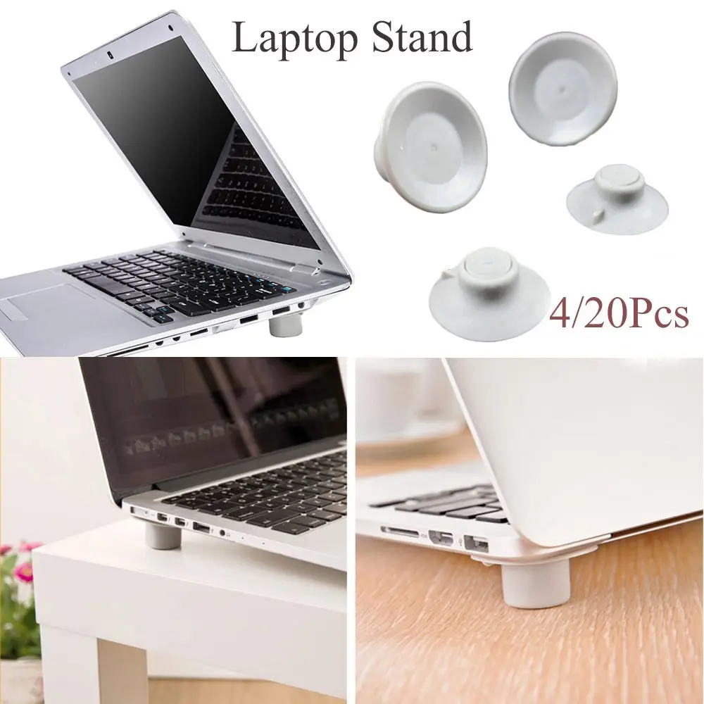 

4/20Pcs Plastic Non-slip Accessories Desk Pad Computers Holder Laptop Stand Notebook Cool Feet Dissipate Heat