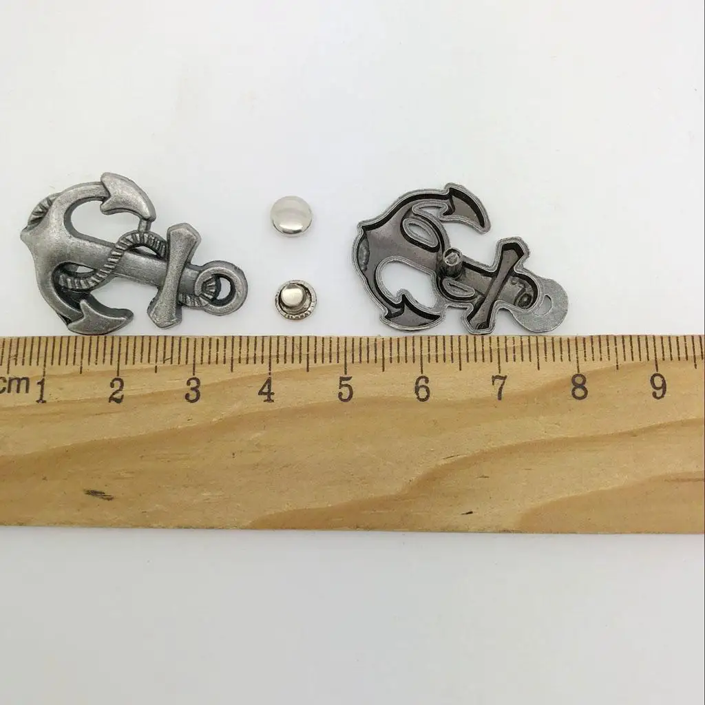 10 Anchor Studs Rivets Leathercraft Accessories for Bags Clothes