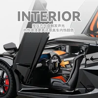 1:24 Lamborghini Revuelto Simualtion Supercar Ally Car Model With Sound Light Collection Miniature Boy Gift Birthday C393 2