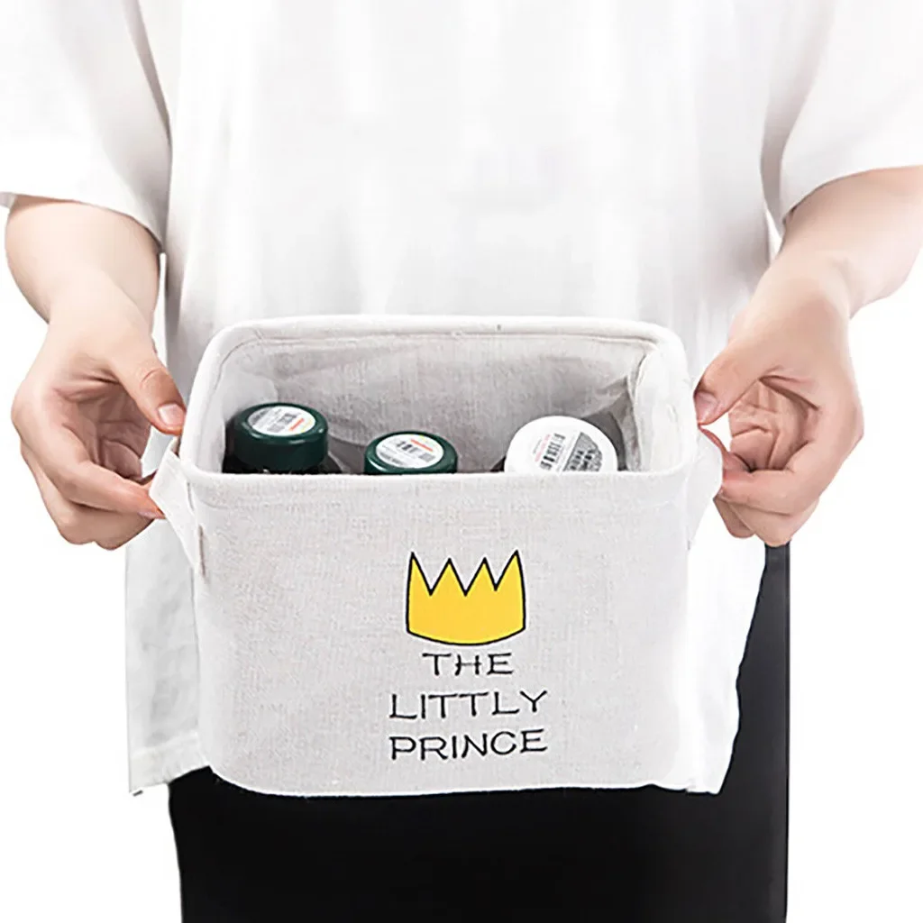 Shelf Organizador Cube Folding Storage Basket for Kids Toys Organizer Waterproof Storage Boxes Bins with Handles Home Office