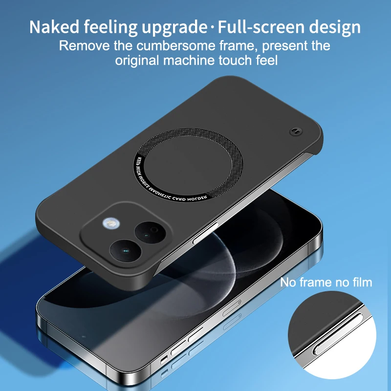 Ultra-Thin Frameless Magnetic Hard Case - Sleek PC Back Cover