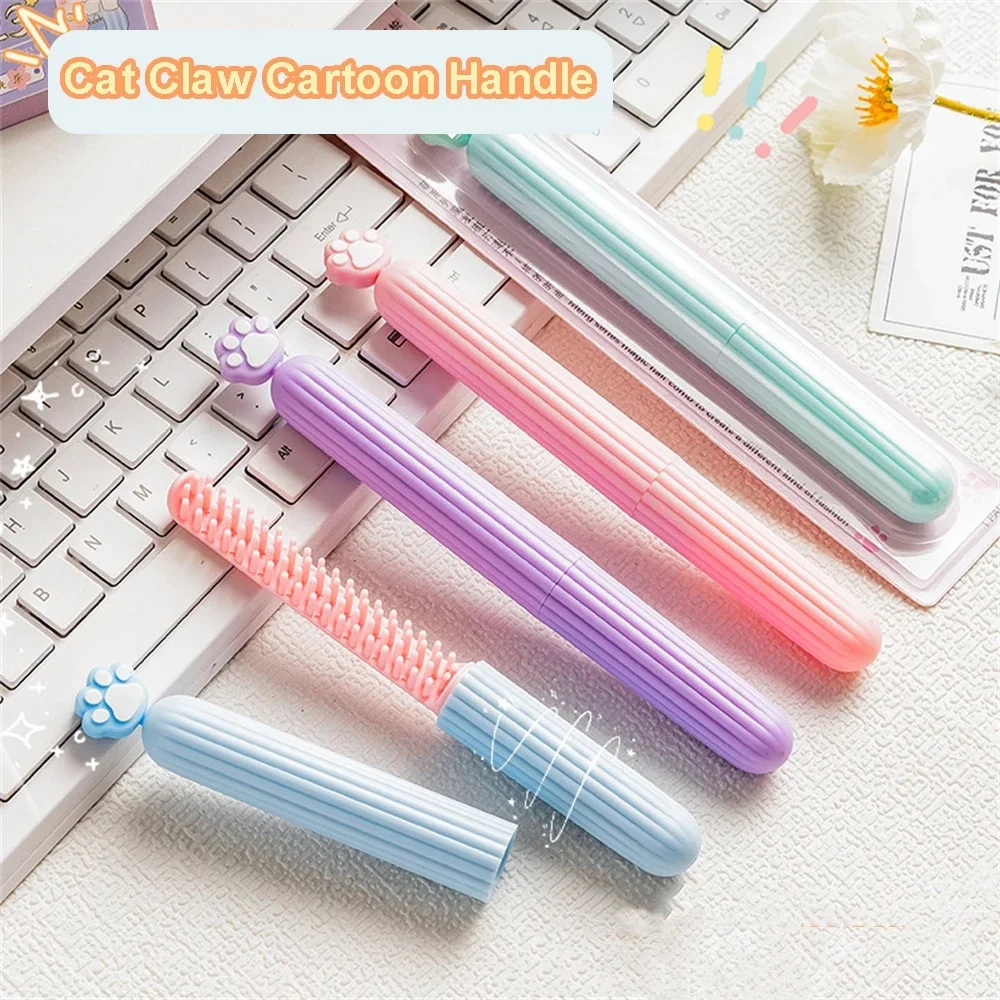 

1PC Portable Travel Baby Hair Comb Brush Massage Hair Comb Cute Cartoon Cat Claw Kids Hair Comb Professional Children Care Tools