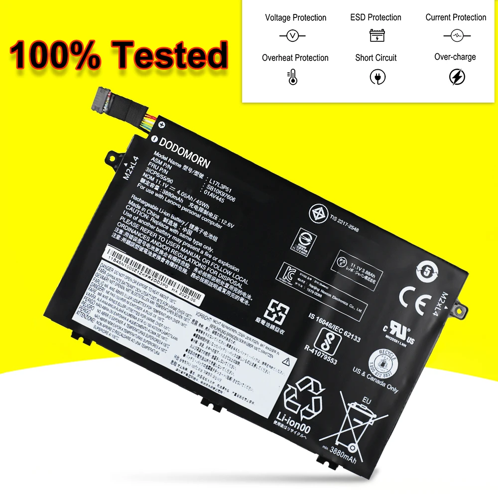 E590 E595 01AV446 01AV445 L17M3P53 11.1V 45Wh