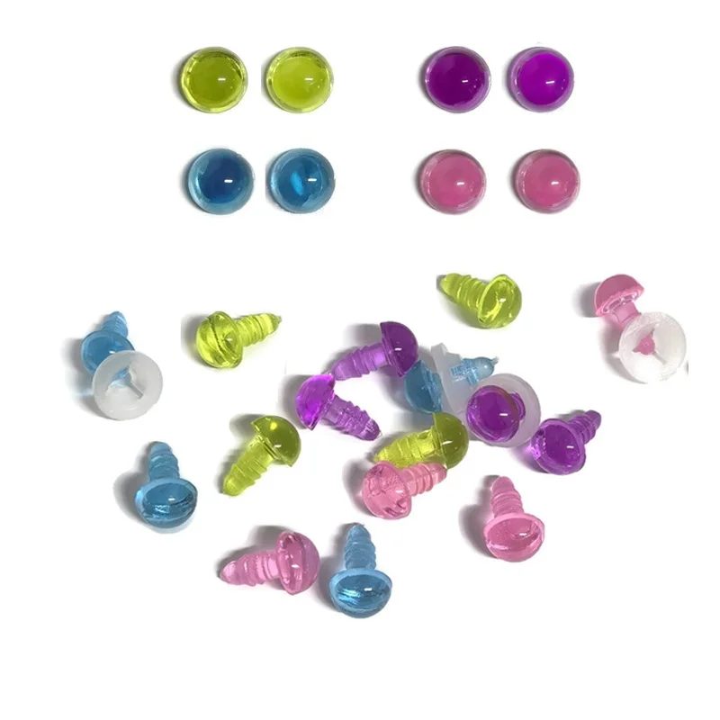 100x Colored Craft Plastic Safety Eyes with Glitter Washer for Stuffed Animals Dolls (18mm 100x Colored Craft Plastic Safety Eyes with Glitter Washer for Stuffed Animals Dolls (18mm