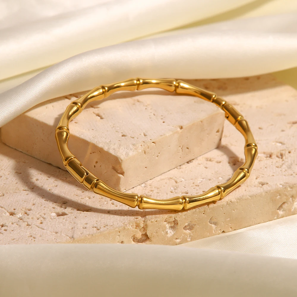 Stainless Steel Bracelet Women 18k Gold Jewelry - New