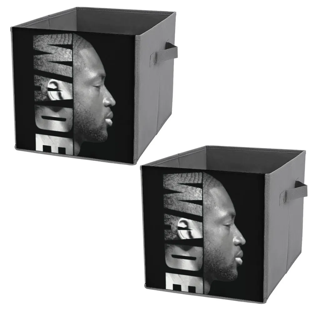 Scatola Portaoggetti Pieghevole Dwyaneer E Wade D-Wade Wow 2023 Basket Stars (24) Storage Tank Organizer Division Giocattoli Conservati Super So