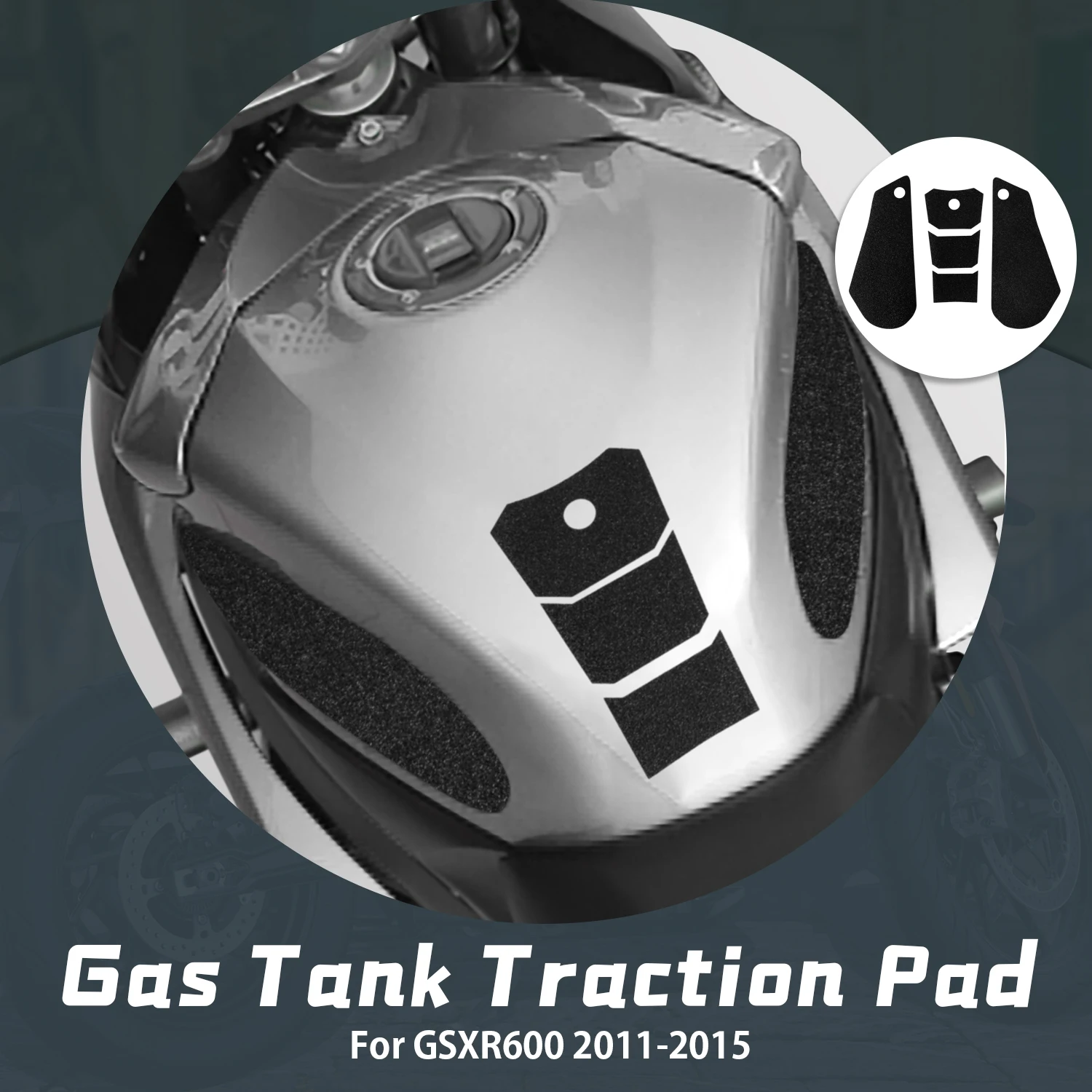 

Motorcycle Accessories Anti Slip Fuel Tank Pads Gas Knee Grip Traction Sticker Protector For SUZUKI GSXR600 2011-2015