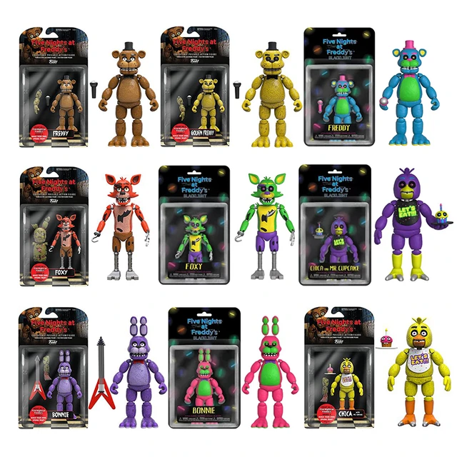 Ft Foxy Fnaffnaf Action Figures - Freddy, Bonnie, Foxy, Chica Pvc  Collectibles