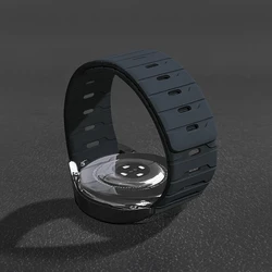 Magnetic Silicone Loop Strap - Versatile Smartwatch Bracelet - Galaxy 7 6 5 4 44mm (10 Midnight color)