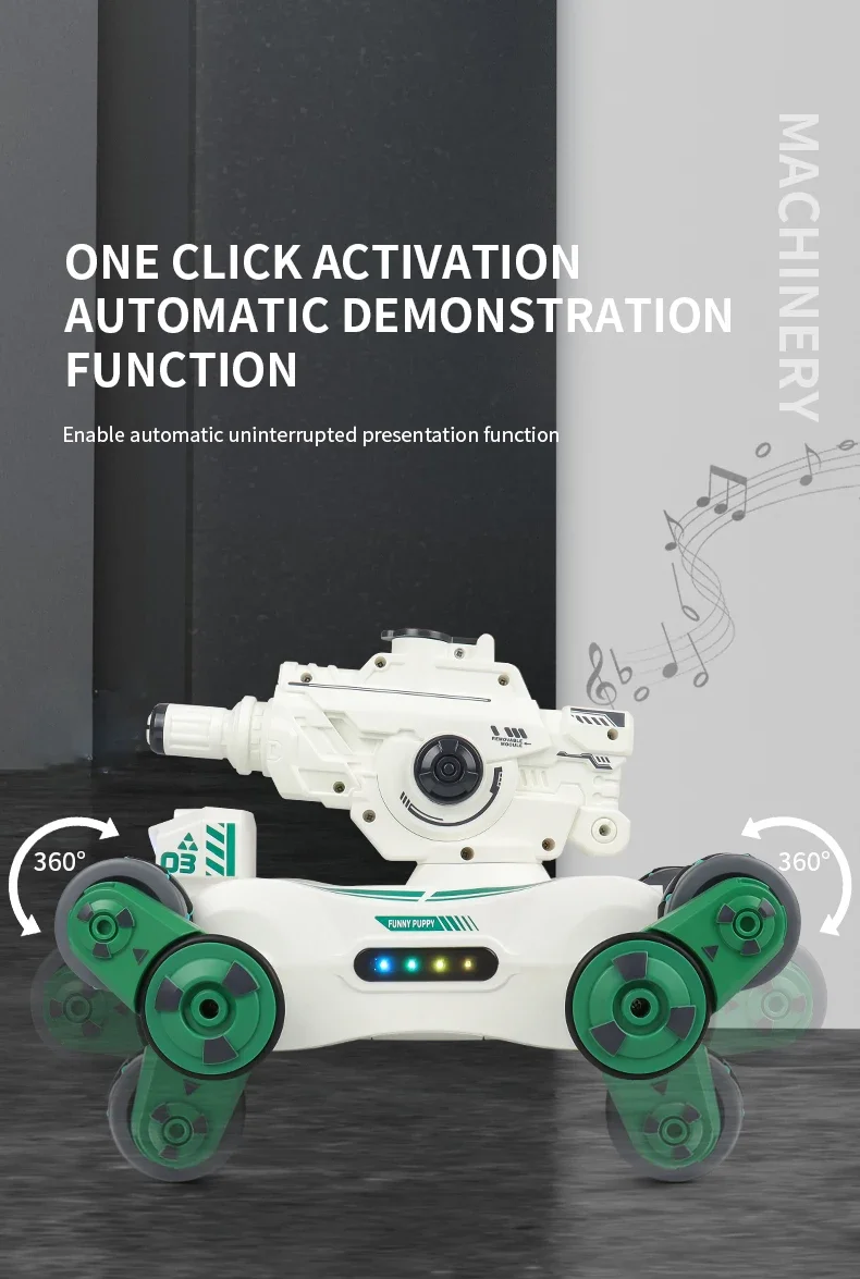 RC Car Ball Shooting Toys Gesture Sensing Spray Music Light Remote Control STUNT CAR Dual Mode 360 Rotating 2.4G for Boy