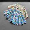 Baby Girls Flower Culottes Summer Sweet Fashionable Children's Floral Wide-Leg Hot Pants Kids Girls Mini Shorts 2