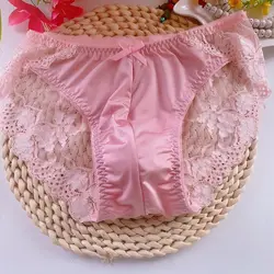 Man's Lace Featured Pink Pants Breifs Live Show Dance Sexy Costumes DJ Club Bar Private Party Cos. Harajuku BF