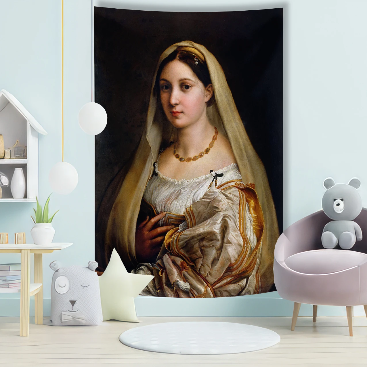 

90x150 Raphael Tapestries Of Famous Paintings Of Renaissance Art Decorated By Ho Me Lili For The Living Room Walls