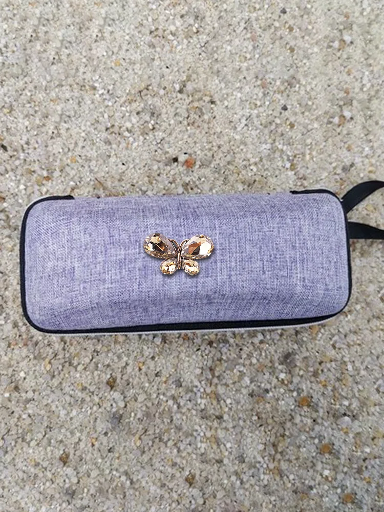 

Trendy LInen Student Eyewear Bags Box - S' Decor in Pink Gold & Diamonds