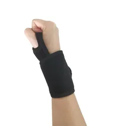 Adjustable Wrist Support Brace - Ideal for Carpal Tunnel Relief & Fitness Activities (Black)