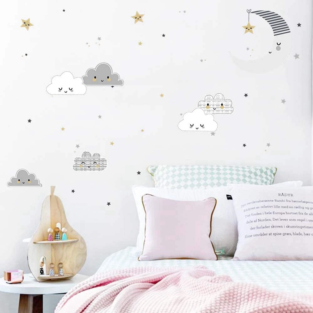

Cute Self Adhesive Window Ornaments for Kids Room Nursery Girl Room Room Decoration Wall Decal Home Decor Wall Sticker