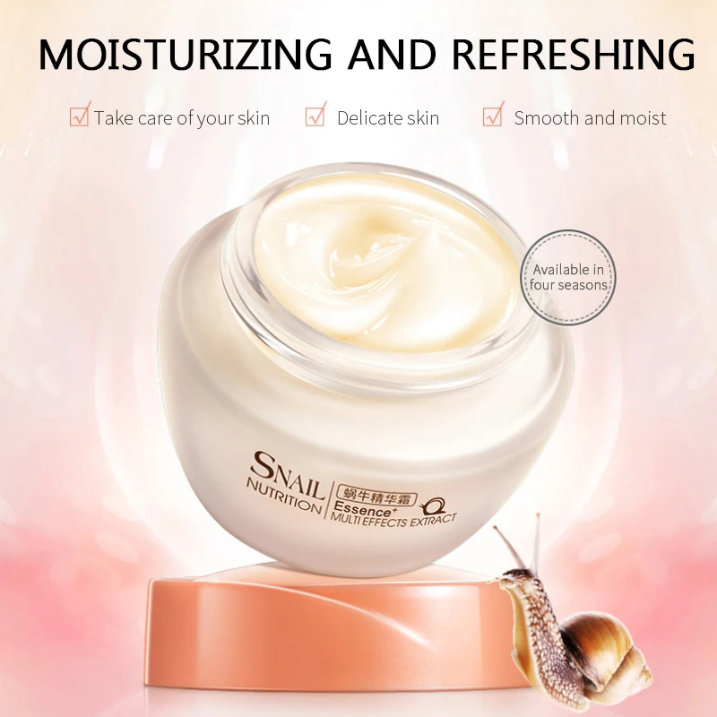 

50g Snail Face Cream Collagen Anti-Wrinkle Anti-Aging Facial Day Cream Hyaluronic Acid Moisturizer Nourishing Tight Skin Care
